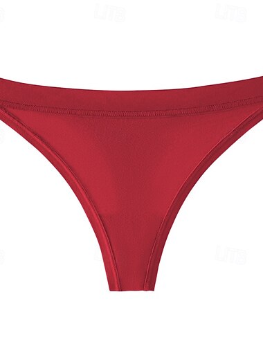  Herren Basic Höschen Boyshorts Strings&amp;Tangas Höschen 1 Stk. Unterwäsche schlicht romantisch sexy reine Farbe Baumwolle niedrige Taille zierlich sexy schwarz rosa Wein XS S M Home Outfits