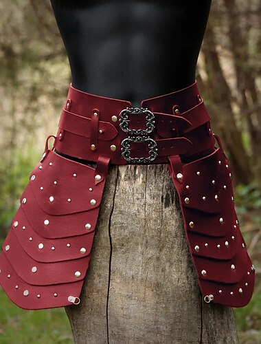  Retro Vintage Mittelalterlich Cosplay Kostüm Rüstung Ren Faire Herren Damen Unisex Vikinger Fantasie Halloween Karneval Maskerade Leistung Party LARP Erwachsene