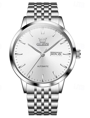  neue leichte Luxus-Herren-Business-Uhr der Marke Olevs Olevs mit Kalenderwochenanzeige, einfache Freizeit-Automatik-Mechanikuhr, wasserdichte Sport-Herrenarmbanduhr