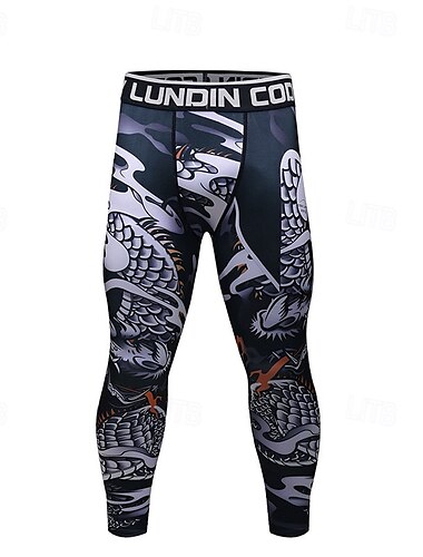  Herren Laufhose Lang Tights Running Tights Leggings Patchwork Grundschicht Outdoor Sport & Natur Sportlich Herbst Schnelltrocknend Weich Videokompression Schweißableitend Power Flex Marathon Laufen