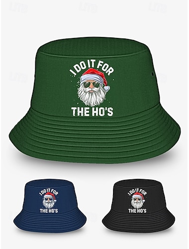  hauska joulupukkihattu joulupukin grafiikalla ja lomaiskulauseella – täydellinen juhliin ja lahjaksi