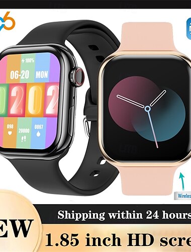  696 iW10 Reloj inteligente 1.85 pulgada Pulsera inteligente Bluetooth Recordatorio de Llamadas Seguimiento del Sueño Monitor de Pulso Cardiaco Compatible con Android iOS Hombre Llamadas con Manos