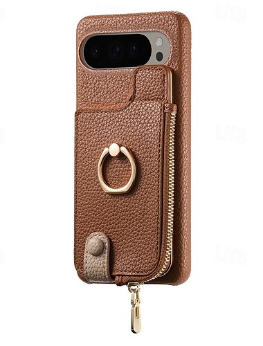  Handy Hülle Handyhüllen Für Pixel 9 Pro Pixel 9 Pro XL Pixel 8 Pro Pixel 8 Pixel 7 Pixel 7 Pro Pixel 6 Pixel 6 Pro Rückseite mit Halterung Inhaber anrufen Reisverschluss Retro TPU PU-Leder