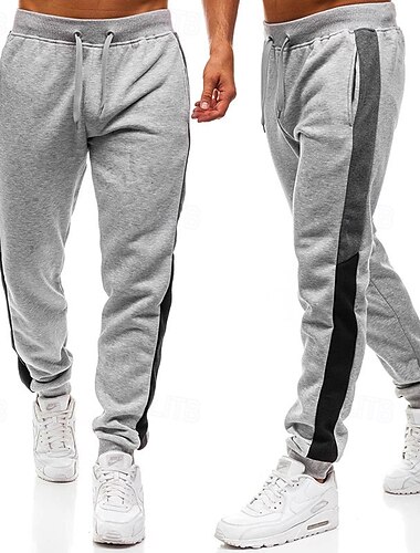  Homme Jogging Pantalon Pantalons de course Pantalon de Survêtement Poche Ceinture élastique Pantalons / Surpantalons Extérieur Sport & Loisir Athlétique Automne Séchage rapide Poids Léger Doux