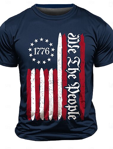  Veterans Day Herren Patriot Patriotic Veteran Amerikanische US-Flagge Patriotic T-Shirt Kurzarm T-Shirt 3D Druck Crewneck Shirt Tägliche Athleisure Sport Outdoor Lässig Wandern Dunkelbraun Schwarz