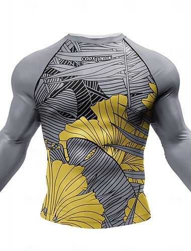  Herren Laufshirt Sport Top Funktionsshirt Langarm T-Shirt Casual Athlässigkeit Herbst Atmungsaktiv Schnelltrocknend Fitnesstraining Laufen Gehen Sportbekleidung Sportkleidung Graphic Schwarz Blau Grau
