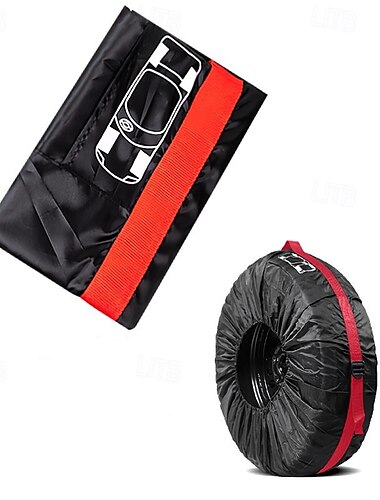  Universal-Ersatzreifen-Abdeckung aus Polyester, Aufbewahrungstaschen für Autoreifen, Autoreifen-Zubehör, Auto-Felgenschutz