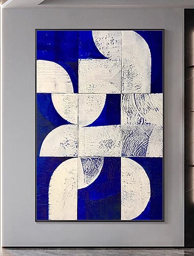  mintura kézzel készített absztrakt geometriai színes blokk olajfestmények vászonra fal művészeti dekoráció modern kép lakberendezéshez hengerelt keret nélküli feszítetlen festmény