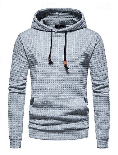  Homens Moletom Waffle Estacionar Preto Branco Amarelo Cinza Claro Cinzento Escuro Com Capuz Tecido Bolsos Trabalho Desportos e Ar livre Casual Ativo Vintage Legal Primavera Outono Roupa Moletons