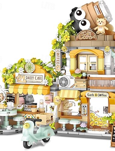  Bouwblokken Architectonisch 1077 pcs verenigbaar ABS + PC Legoing Creatief Decompressie Speelgoed Ouder-kind interactie voor kind Speeltjes Geschenk
