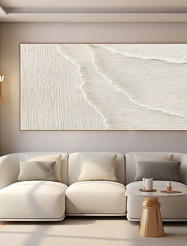  peinture à l'huile texturée blanche art mural fait à la main peinture abstraite en noir et blanc peinture peinte à la main en noir et blanc art mural noir et blanc peinture murale texturée 3D en noir