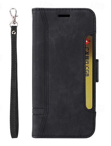  teléfono Funda Para iPhone 16 15 14 Pro Max Plus iPhone 13 12 11 Pro Max Mini Gire la tapa con Soporte con correa de muñeca Mate esmerilado Retro TPU Cuero de PU