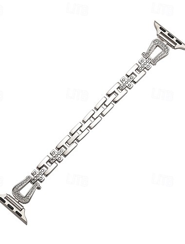  Solo loop Kompatibel med Apple Watch urrem 38mm 40mm 41mm 42mm 44mm 45mm 49mm Dame Bling diamant Justerbar Legering Udskiftning af urrem til iwatch Ultra 2 Series 9 8 7 SE 6 5 4 3 2 1
