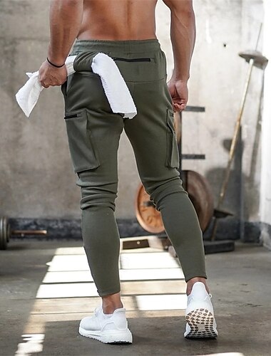  Herren Jogginghose Jogger Sporthose Sportliche Hosen GYM-Hose Tasche Kordelzug Handtuchschlaufe Elastischer Bund Hosen / Regenhose Outdoor Sport & Natur Sportlich Schnelltrocknend Leichtgewichtig