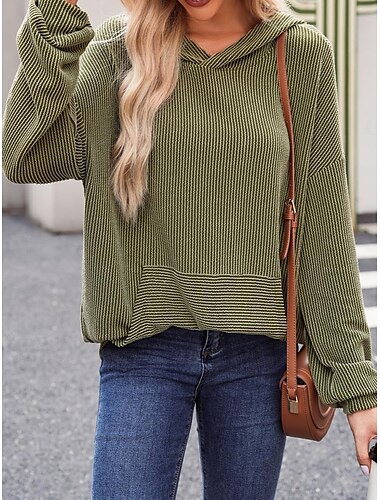  Damen Hoodie Sweatshirt Kapuze Polyester Glatt Strasse Alltagskleidung Bedruckt Brautkleider schlicht Kapuzenpullover Langarm Mikro-elastisch Herbst Winter