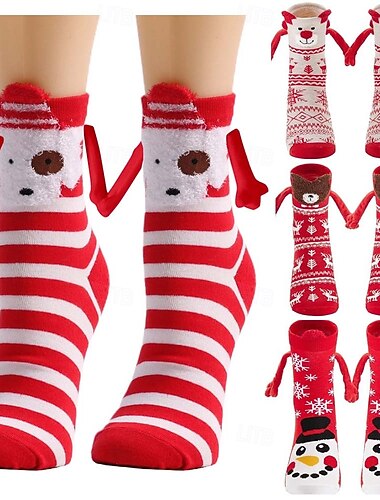 Weihnachtsmann Weihnachtsgeschenk Weihnachtssocken Damen Weihnachten Niedlich Weihnachten Neujahr Heiligabend Socken