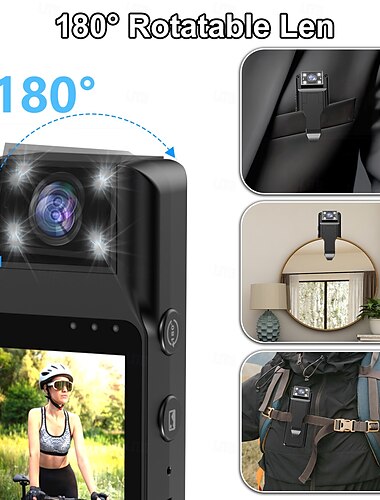  Akční kamera Přenosná Dobíjecí Funkce záznamu obrazu a videa Wifi Mini 2.0MP CMOS 4K 128 GB ulice