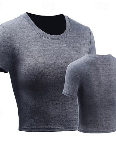  Mujer Camiseta Running Top corto Manga Corta Camiseta Casual Ropa Deportiva Transpirable Secado rápido Suave Entrenamiento de gimnasio Corriendo Paseo Ropa de deporte Ropa de Deporte Color sólido