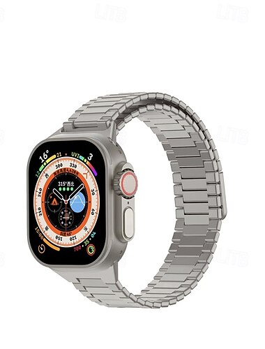  Solo-Loop Kompatibel mit Apple Watch Armband 38mm 40mm 41mm 42mm 44mm 45mm 49mm Magnetverschluss Metallverschluss Verstellbar Edelstahl Ersatzarmband für iwatch Ultra 2 Series 9 8 7 SE 6 5 4 3 2 1