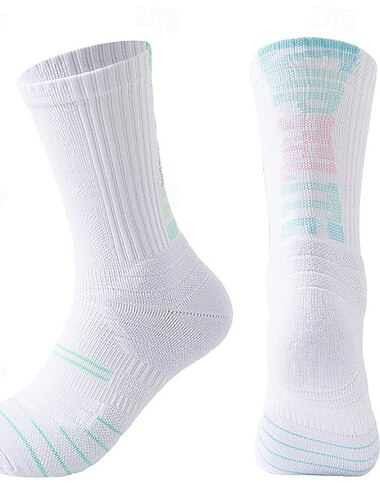  Sportsocken laufsocken 1 Paar Farbblock Herren Socken Rutschfest Atmungsaktiv Schweißableitend Komfortabel Fitnesstraining Fussball Laufen Joggen Radsport Sport Farbblock Buchstabe & Nummer Modisch