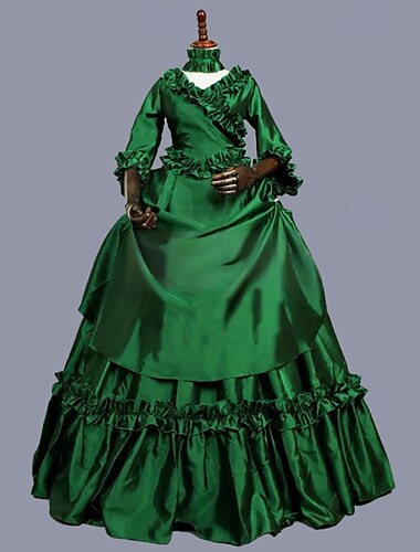  Rococo Victorienne Robe de Bal Costume de fête Bal Masqué Robe de Bal Femmes Royal Mascarade Carnaval Soirée Halloween Adulte Robe