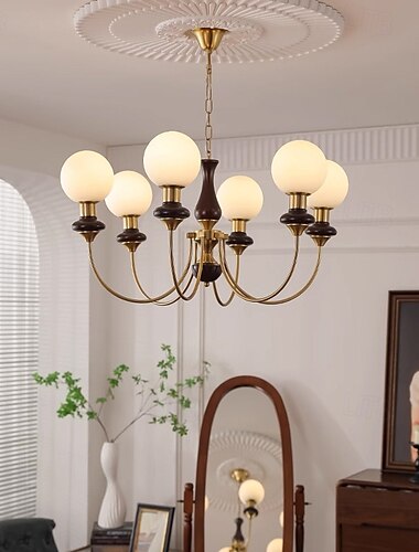  vintage nappali függő lámpák mennyezetre varázsbab függőlámpa luxus bolt villa csillár loft szoba dekor otthoni csillogás 3/6/8-light 85-265v