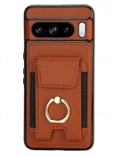  Handy Hülle Handyhüllen Für Pixel 9 Pro Pixel 9 Pro XL Pixel 8 Pro Pixel 8 Pixel 9 Rückseite Inhaber anrufen Kartenschlitz Stoßresistent Retro TPU PU-Leder