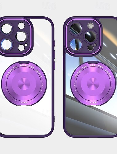  Phone Case For iPhone 16 15 14 Pro Max Plus 13 12 Pro Max Back Cover with Stand Holder Shockproof Retro TPU PC