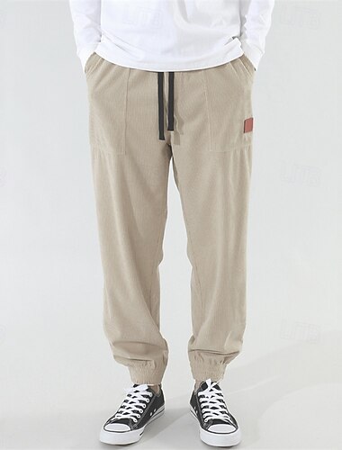  Herren Sportliche Hosen Jogginghose Trainingshose Jogginghose Jogger Cordhose Hose Hosen Tasche Kordelzug Elastische Taille Glatt Komfort Sports Outdoor Täglich Modisch Brautkleider schlicht Cachi