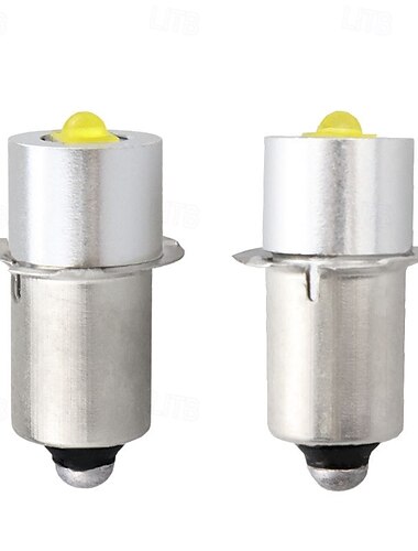  żarówka latarki led p13.5s 3w wielonapięciowa bezbiegunowa latarka latarnia żarówki, 2szt 6v-24v