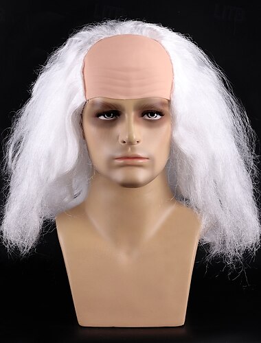  rövid bolyhos szintetikus haj vörös bohóc horror halloween cosplay paróka férfiaknak felnőtt