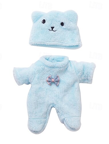  Realistische Reborn-Babypuppenkleidung, 20,3 cm große Outfits, Kleidungsset mit Zubehör, geeignet für Reborn-Babys und Neugeborene (ohne Puppe)