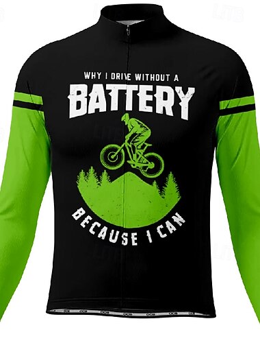  Herren Radtrikot Buchstaben & Zahlen Langarm Fahhrad T-Shirt Trikot mit 3 Gesäßtaschen Mountainbike MTB Schnelltrocknend Anatomisches Design Feuchtigkeitsableitend Atmungsaktiv Sport Gelb Rot Blau