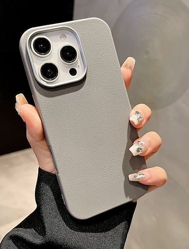  telefon Ügy Kompatibilitás iPhone 16 15 14 Pro Max Plus iPhone 13 12 11 Pro Max Fekete tok Mágneses Vezeték nélküli töltés támogatása Ütésálló Retro TPU PU bőr