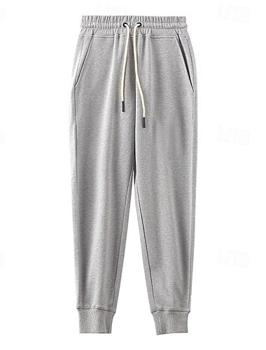  Herren Sporthose Aktive Hosen Aktiv Jogginghose Jogger Einfarbig Volle Länge Outdoor Urlaub Heim Sport Mode Graues Grün Schwarz Mikroelastisch