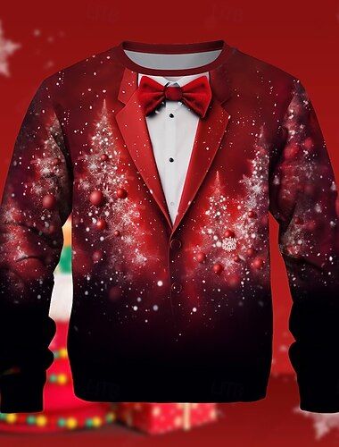 Новогодняя тематика Мальчики 3D Графика Новогодняя ёлка В снежинку Рождественская толстовка Толстовка Длинный рукав Весна Осень Мода Классический Полиэстер Дети 4-12 лет Вырез под горло   Новогодняя тематика Мальчики 3D Графика Новогодняя ёлка В снежинку Рождественская толстовка Толстовка Длинный рукав Весна Осень Мода Классический Полиэстер Дети 4-12 лет Вырез под горло