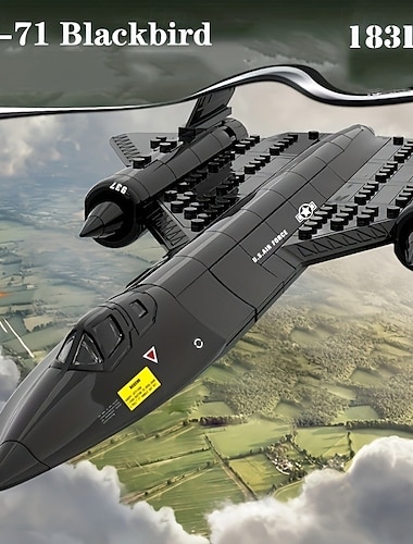  183ピース ミリタリー SR-71 ブラックバードスカウト 小型テクノロジービルディングブロック 子供用 教育 スプライシング おもちゃ コレクション ビルディングブロック おもちゃ ハロウィン クリスマス ギフト