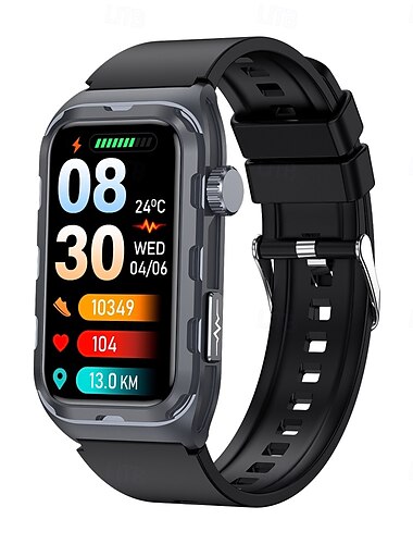  696 TK79 Ceas inteligent 1.47 inch Brățară inteligent Bluetooth ECG + PPG Monitorizarea temperaturii Pedometru Compatibil cu Android iOS Dame Bărbați Reamintire Mesaj IPX-0 Carcasa ceasului de 27 mm