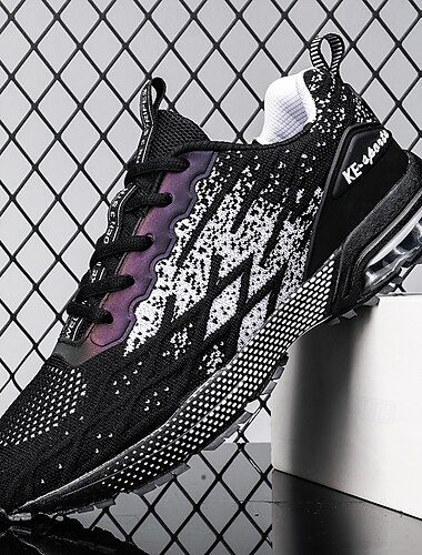  Leichte Mesh-Laufsneaker für Herren - atmungsaktive Luftpolstersohle mit stylischem Farbverlauf-Design für Sport und Freizeit