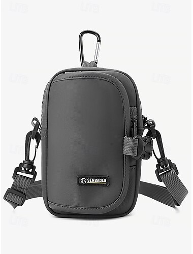  Multifunktionale Crossbody-Tasche für Herren – kompakte, wasserdichte Schultertasche mit verstellbarem Riemen, sicherer Telefontasche und Schlüsselclip für Reisen, Wandern und den täglichen Gebrauch