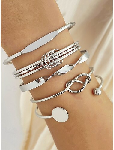  ensemble de bracelets joncs dorés pour femmes - design multicouche minimaliste pour les occasions décontractées, les fêtes et les cadeaux