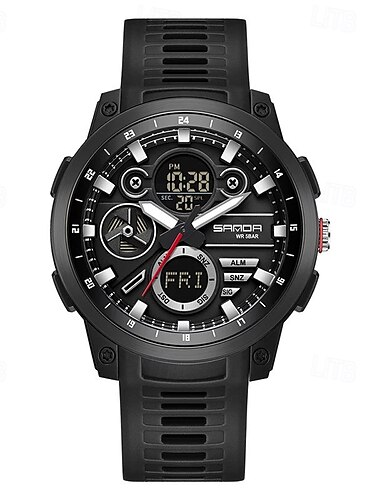  SANDA Menn Digital Klokke Fasjonabel Casual Bedrifts klokke Luminous Stoppeklokke Alarm Klokke Nedtelling TPU Klokke
