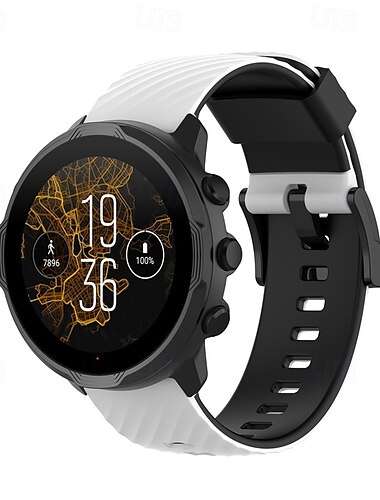  Умный ремешок для часов Совместим с Suunto Suunto 7 Умные часы Ремень Регулируется Спортивный ремешок Замена Браслет
