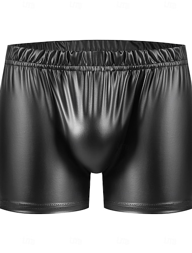  Byxa Boxerkalsonger Underkläder Herr Glansig Metall Sexig kostym Spandex Kostym för Prestanda Nattklubb Pole dance Halloween Karnival Vuxna
