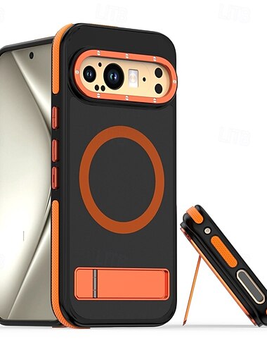  Handy Hülle Handyhüllen Für Google Pixel 9 Pro Pixel 9 Pro XL Pixel 9 Rückseite mit Halterung Magnetisch Stoßresistent Retro PC Silikon