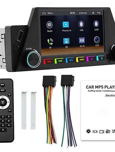  4,7 inch carplay-scherm auto mp5-muziekspeler hd achteruitrijcamera achteruitrijcamera autonavigatie
