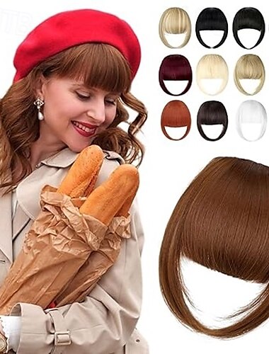  Fransen Glatt Synthetische Haare Damen