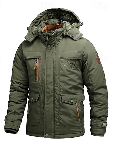  Herren Hoodie Jacke Fleecejacke für Wanderer Winter Draussen warm Fleece-Futter Vliesjacken Voller Reißverschluss Klettern Camping / Wandern / Höhlenforschung Reisen Schwarz Armeegrün Marinenblau