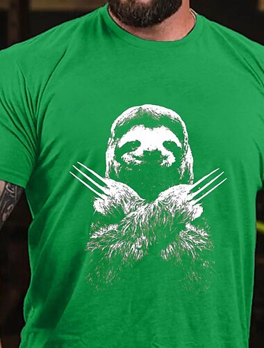  Bărbați Animal Amuzant Tricou Manșon scurt Tricou Tipărire 3D Stil Nautic Cămașă Modă Îmbrăcăminte Atletică Stradă Sport exterior Zilnic Negru Albastru piscină Trifoi Vară Primăvară Îmbrăcăminte S M