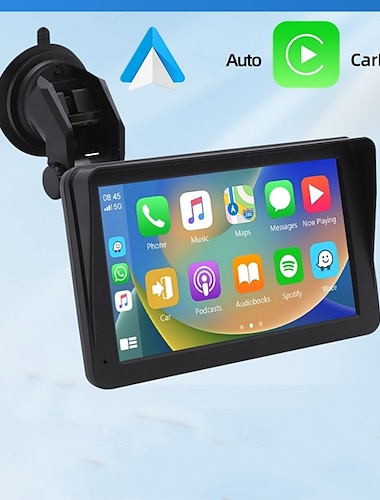  7-tums bärbar navigator trådlös carplay bil mp5-spelare multimedia bluetooth fm plug-in kort